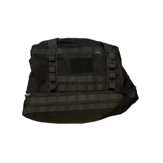 No Label Gear Bag 22"x12"x10" Black Soft Shell