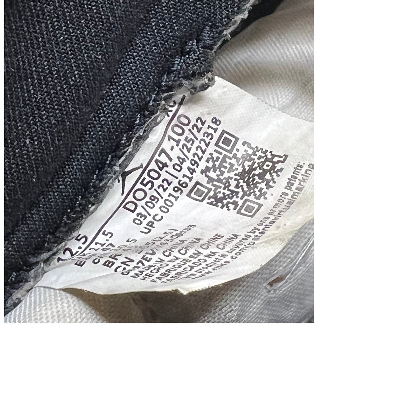 Nike Jordan 1 Retro AJKO White Black Grey Fog Mens 12.5