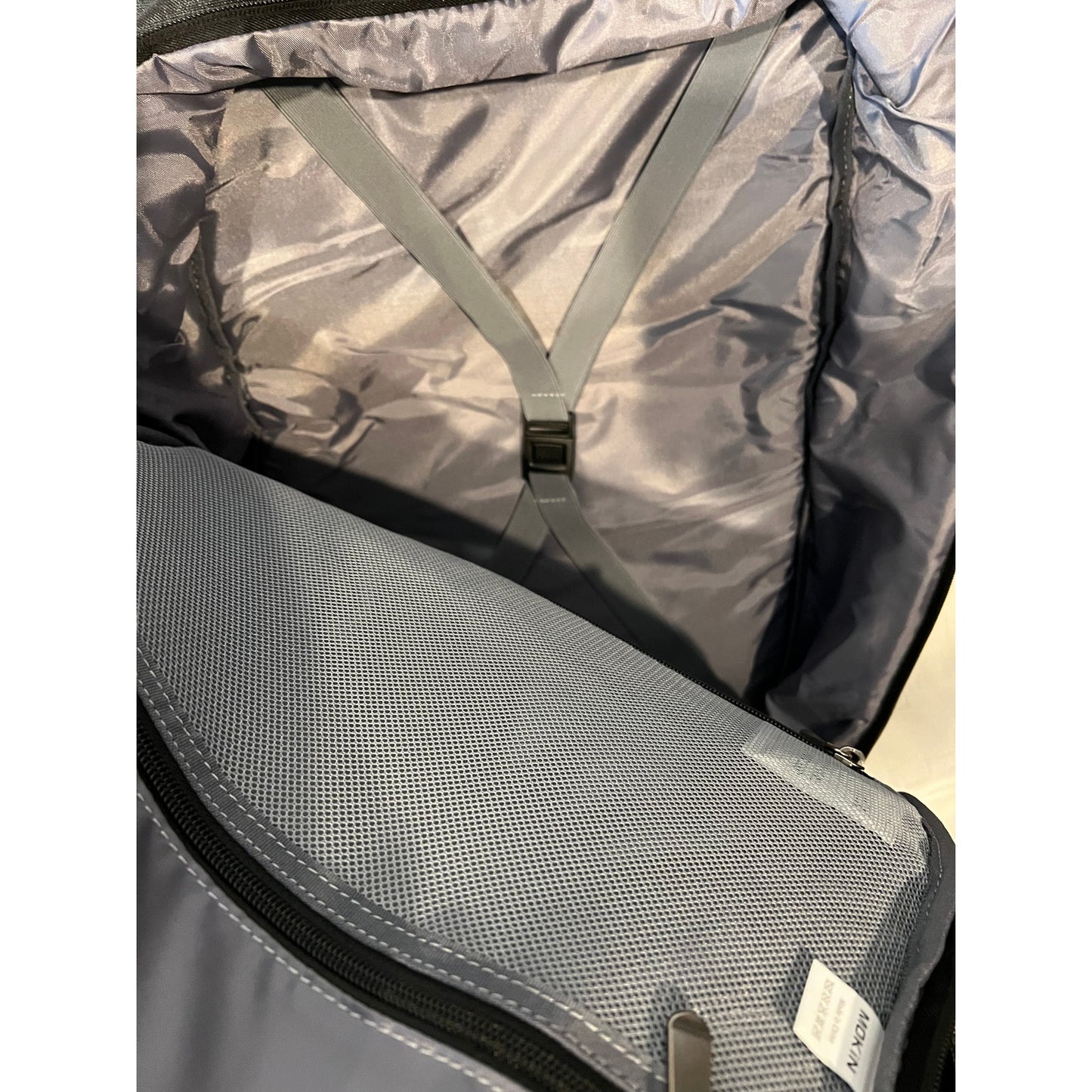Mokin Gray Clamshell Computer Backpack XL