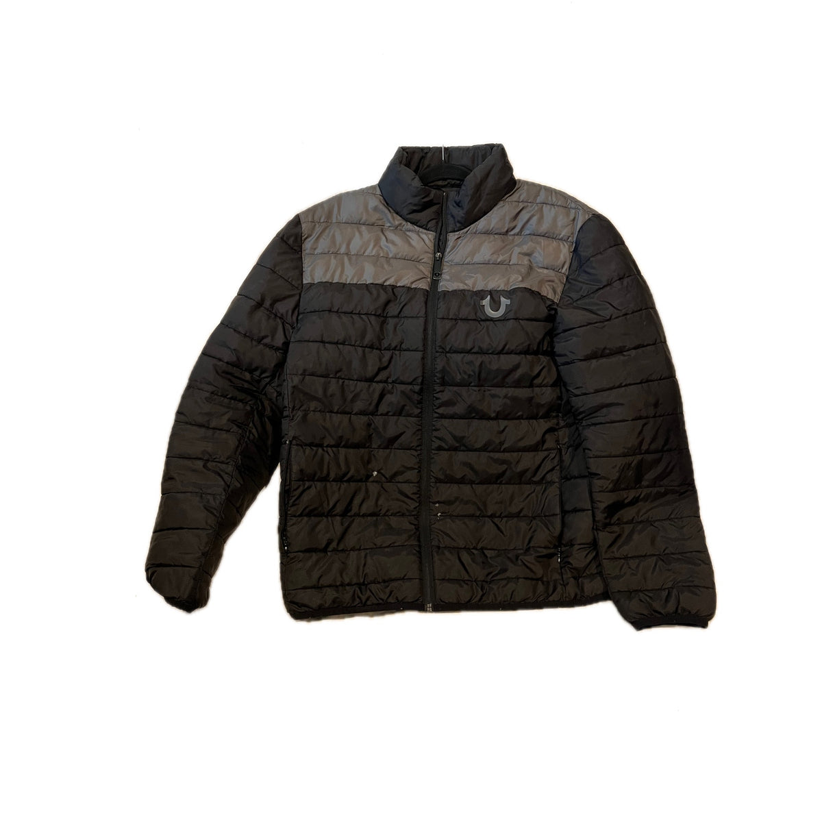 True Religion Black Puffer Jacket Mens M