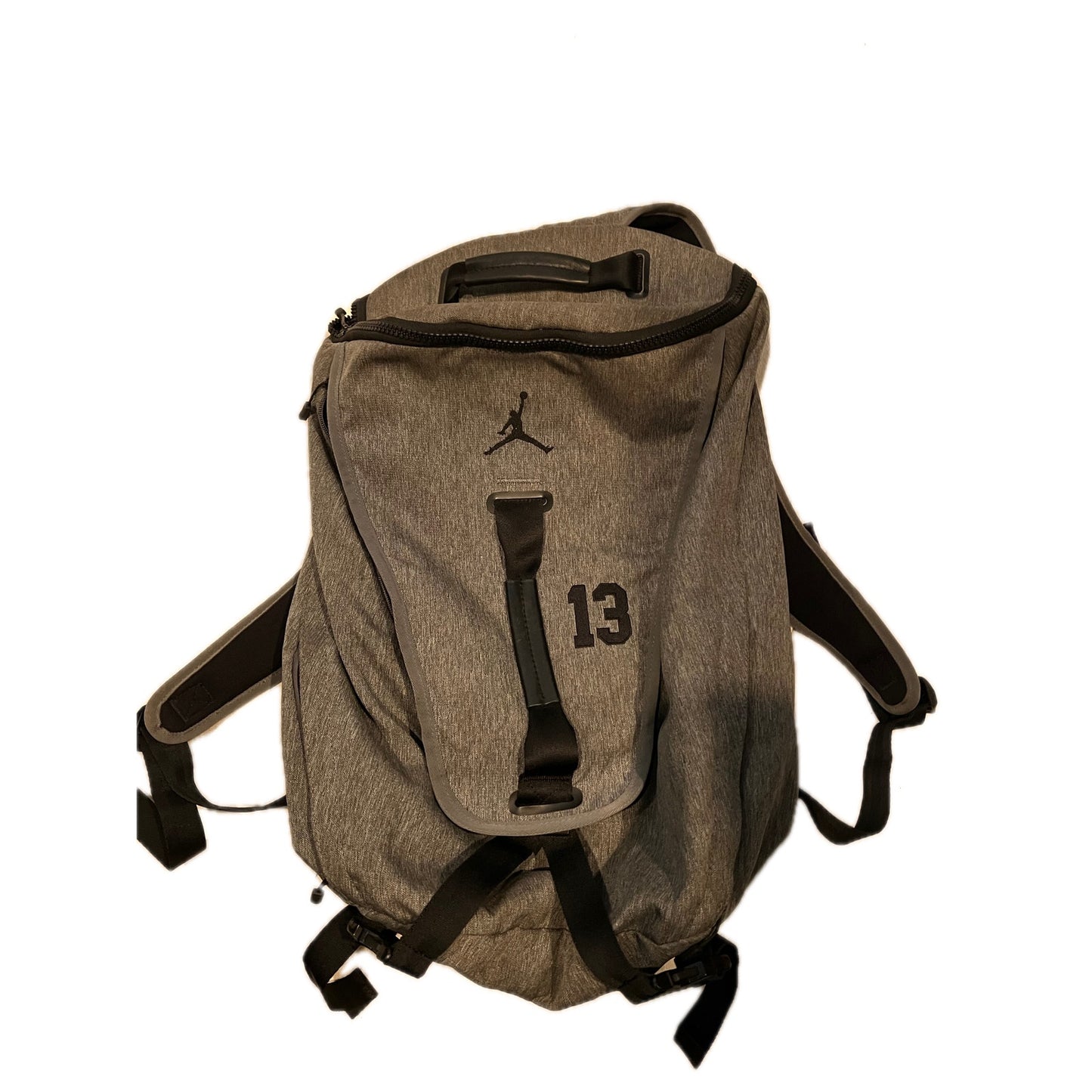 Nike Top Loading Air Jordan Gray Black  Basketball Backpack