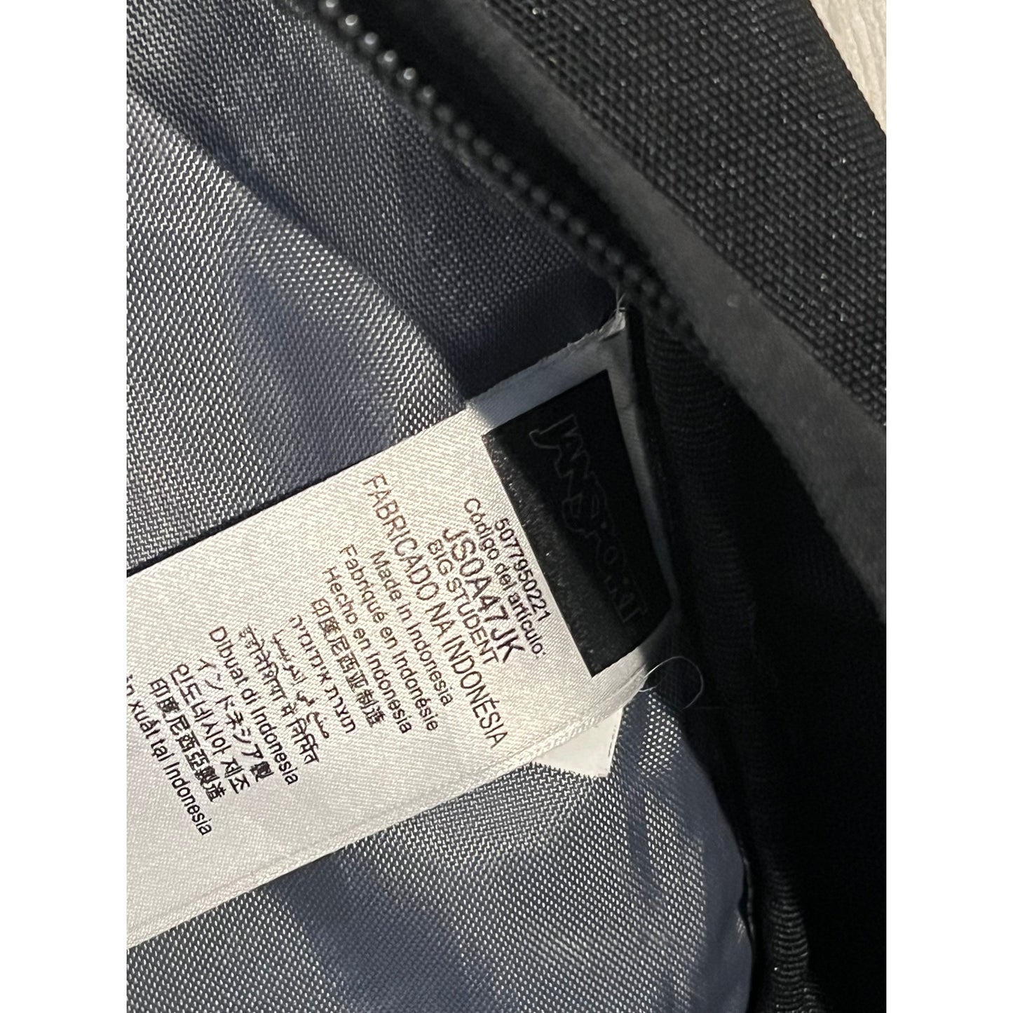JanSport Big Student 3 Section Black Backpack
