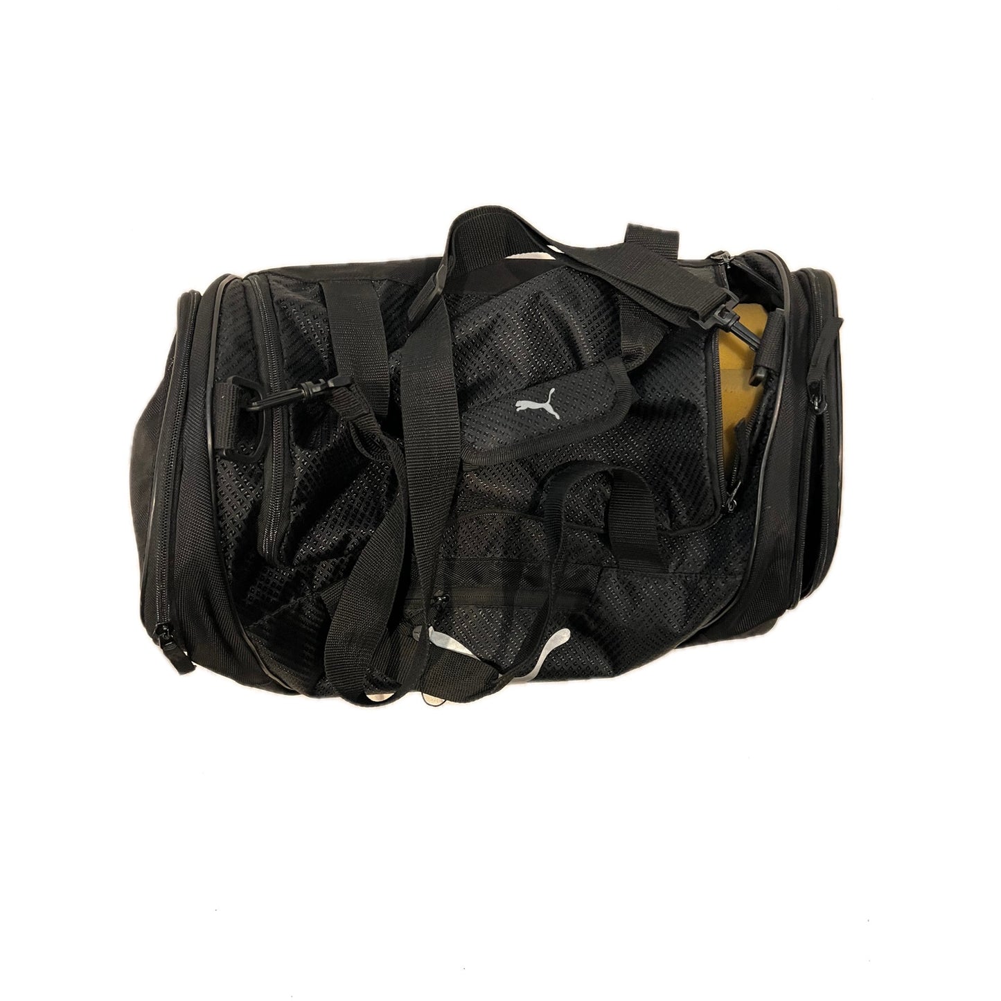 Puma Training Black White Duffel Bag 20"x10"x10"