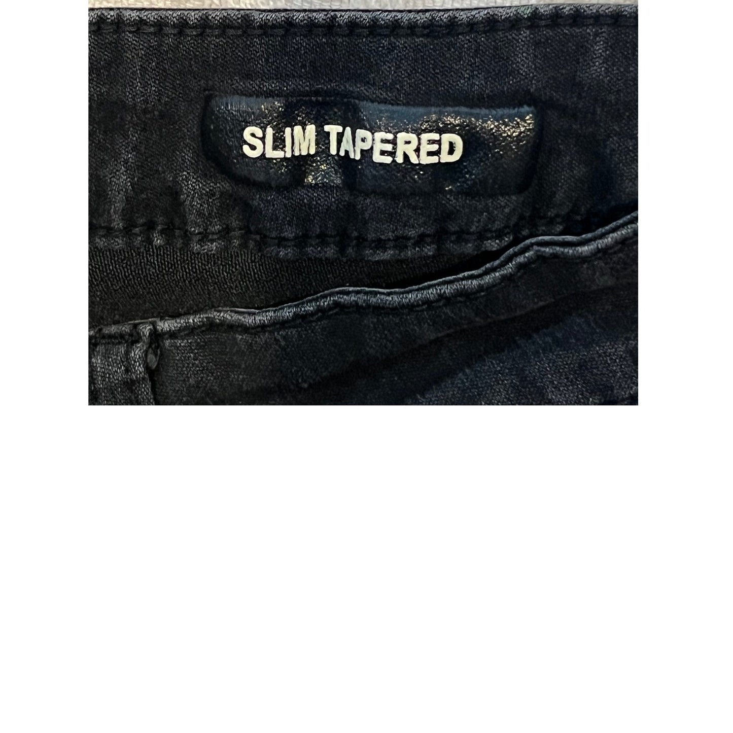 Jean noir Slim Tapered Recess Denim Collection 36x32