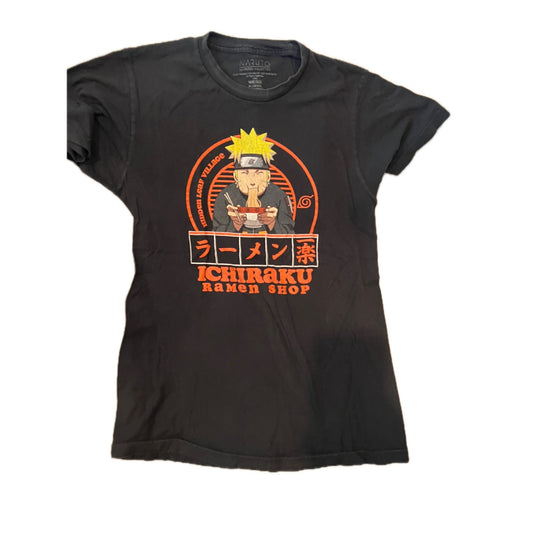 Naruto Shippuden Ichiraku Ramen Shop Black T-Shirt Mens M