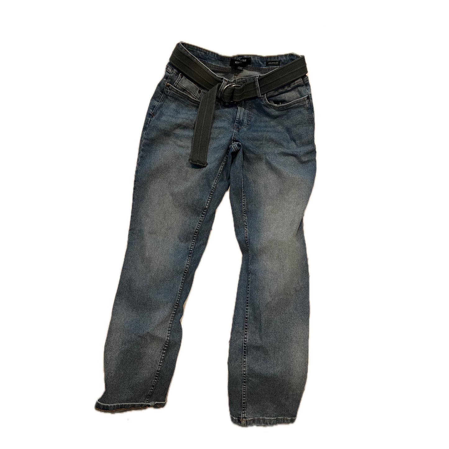 Kenneth Cole NYC Jean coupe athlétique Homme 32x30 avec ceinture