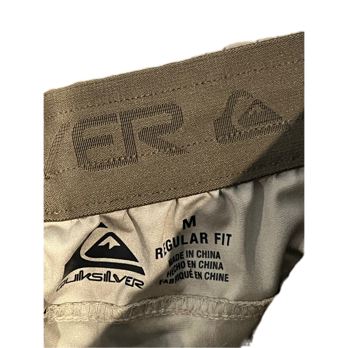 Quiksilver Khaki Board/Surf Shorts Mens Medium