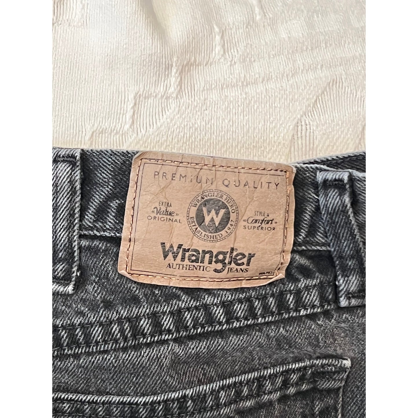 Wrangler Black Relaxed Fit Jeans Mens 34x32