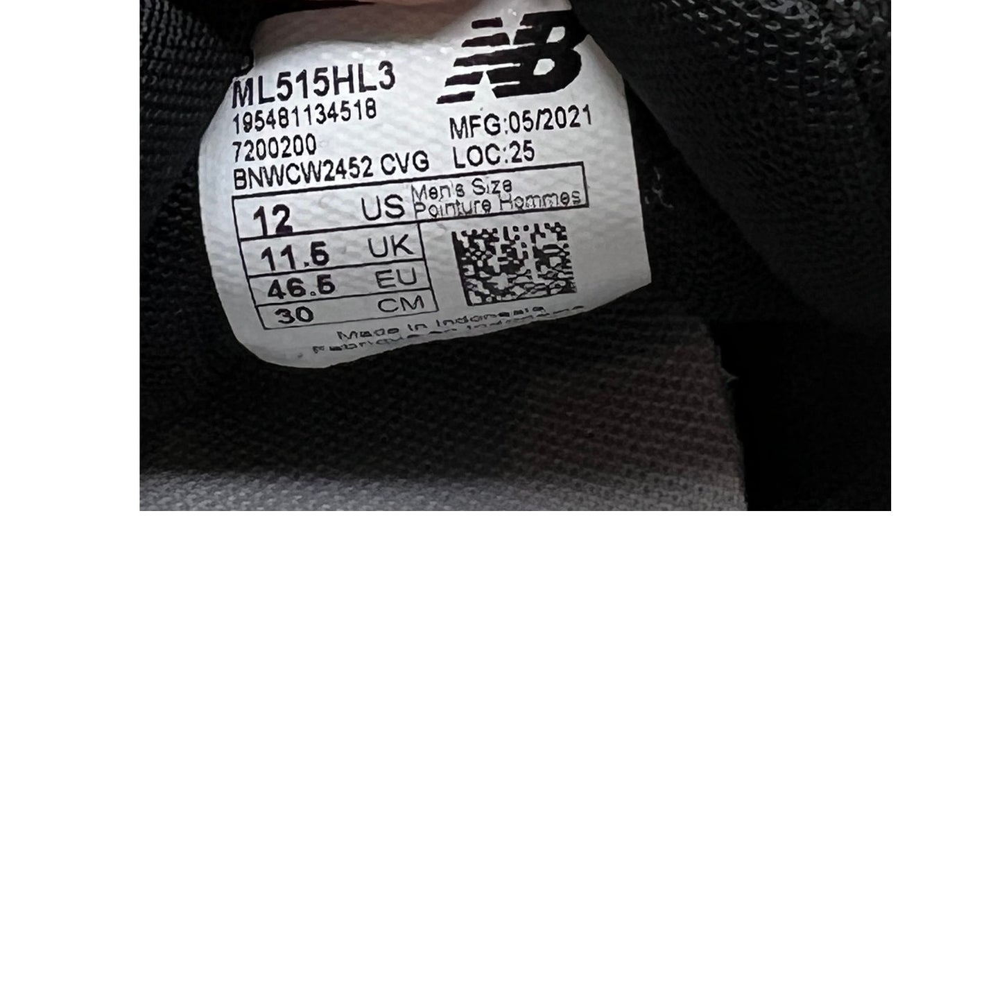 Zapatilla para hombre New Balance 515 de ancho especial Talla 12 de hombre