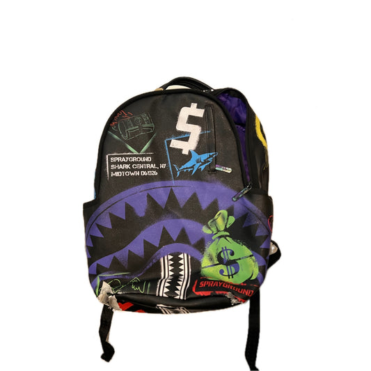 Sprayground Shark Central Stencils Backpack Includes Tags