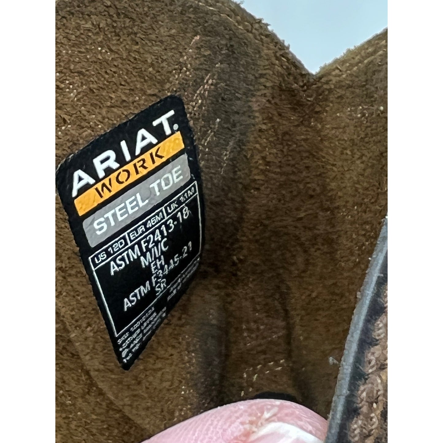 10010134 Ariat Men's SIERRA WS/ST Work Boot Mens 12D