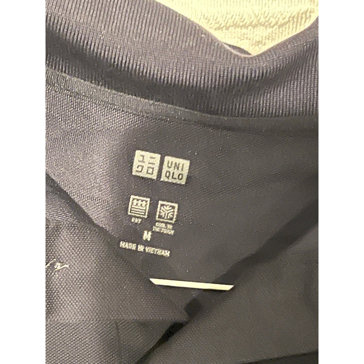 Uniqlo Black Golf Polo Shirt Mens Medium