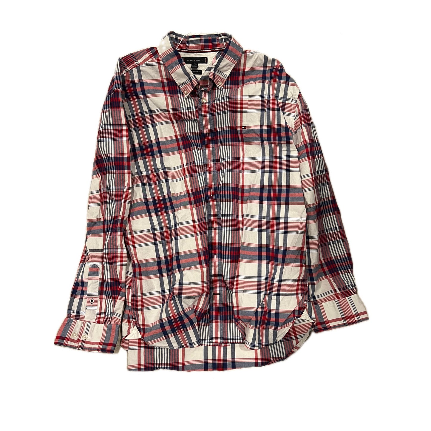 Tommy Hilfiger Regular Fit Stretch Long Sleeve Shirt Mens XXL