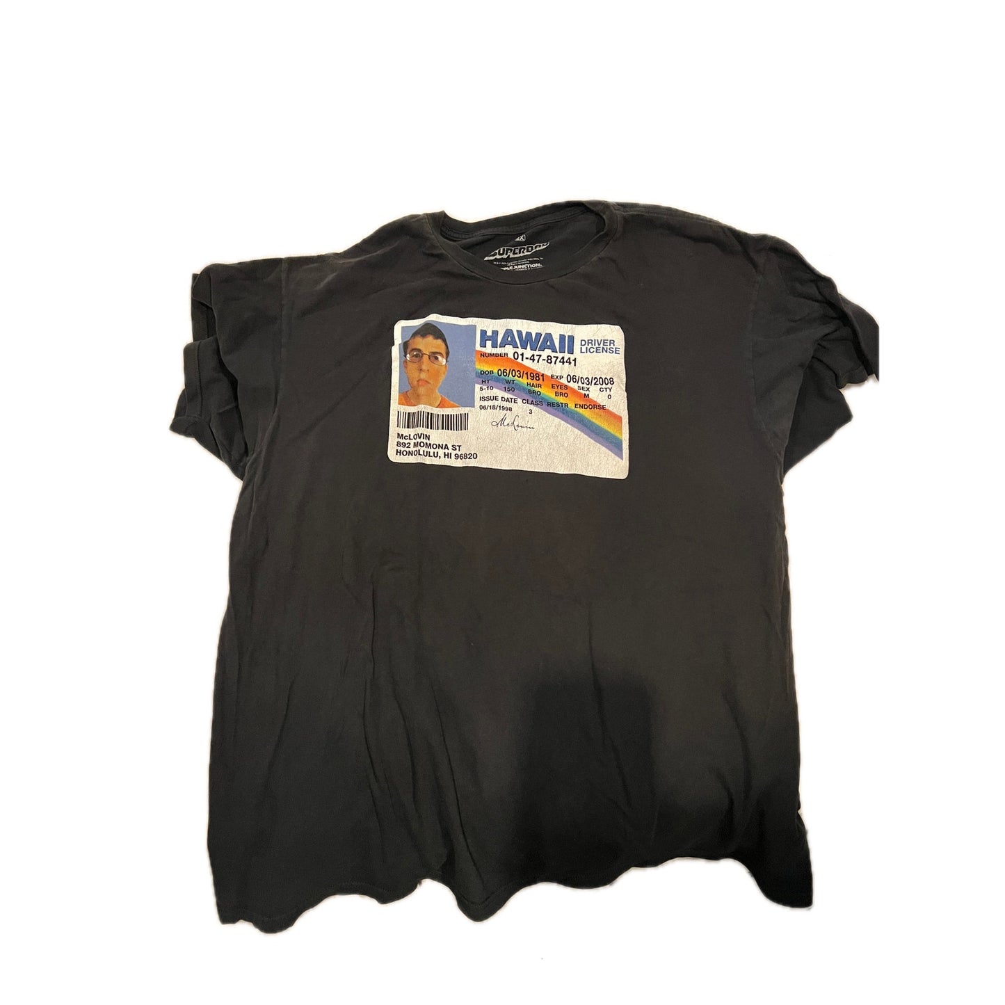 Camiseta McLovin ID de Superbad para hombre XXL
