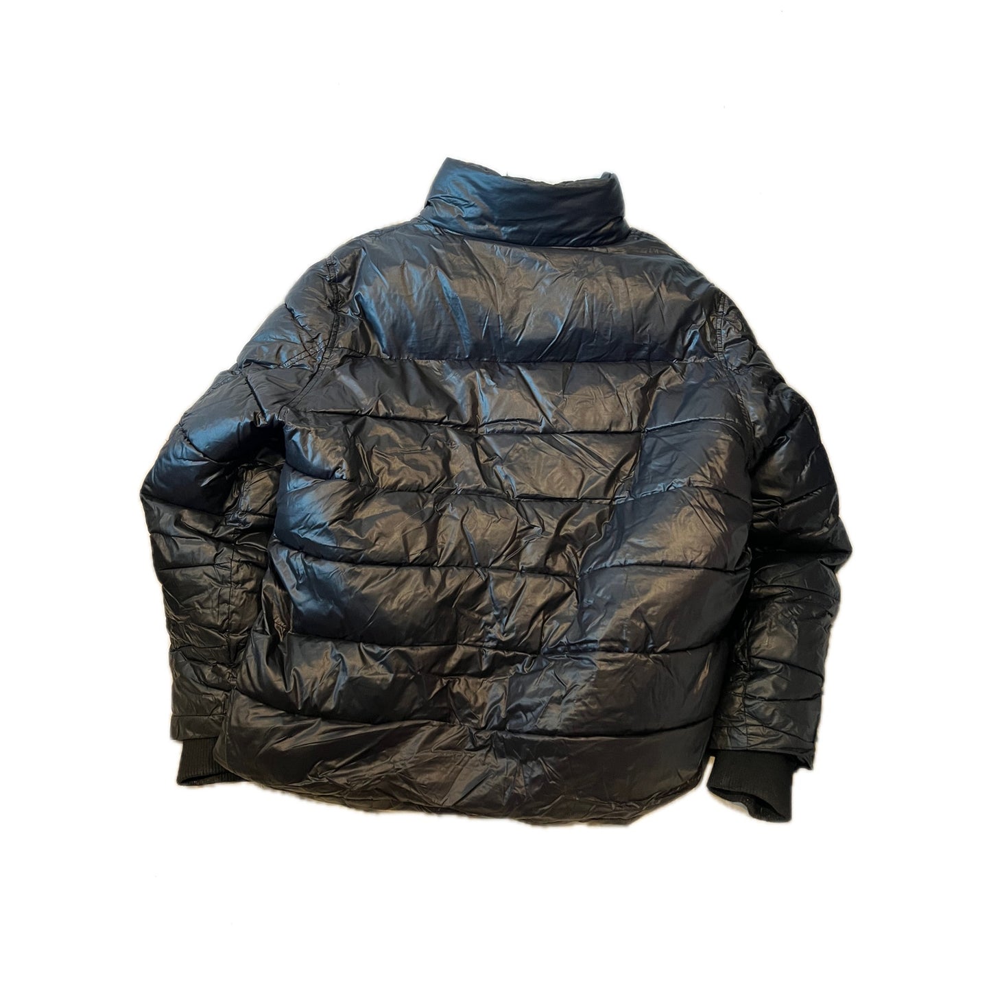 Guess Black Triangle Logo Puffy Jacket 111AN188