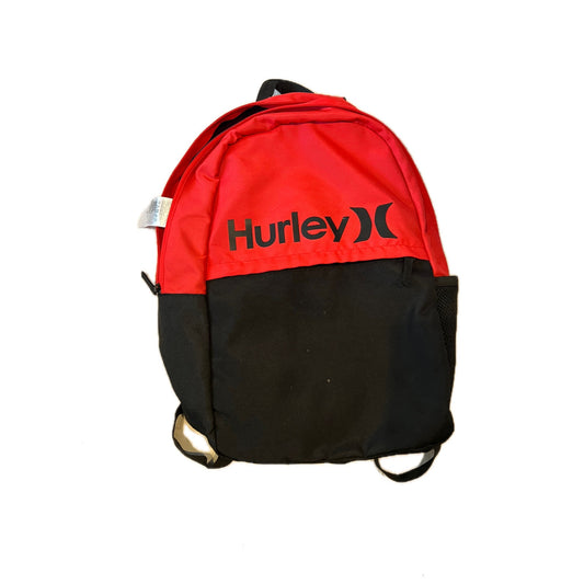 Hurley Black Orange Skater Backpack