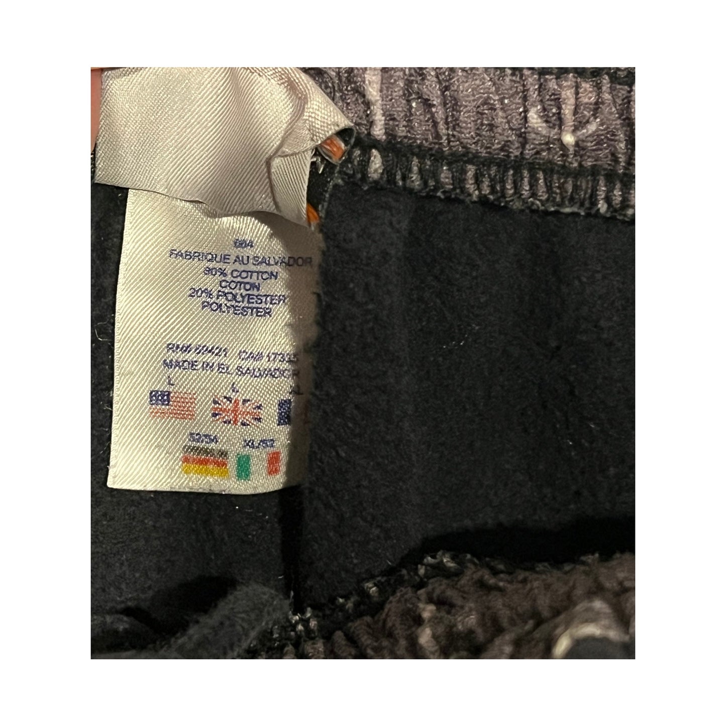Above the Rim Reebok Black Cuffed Sweatpants Mens Large