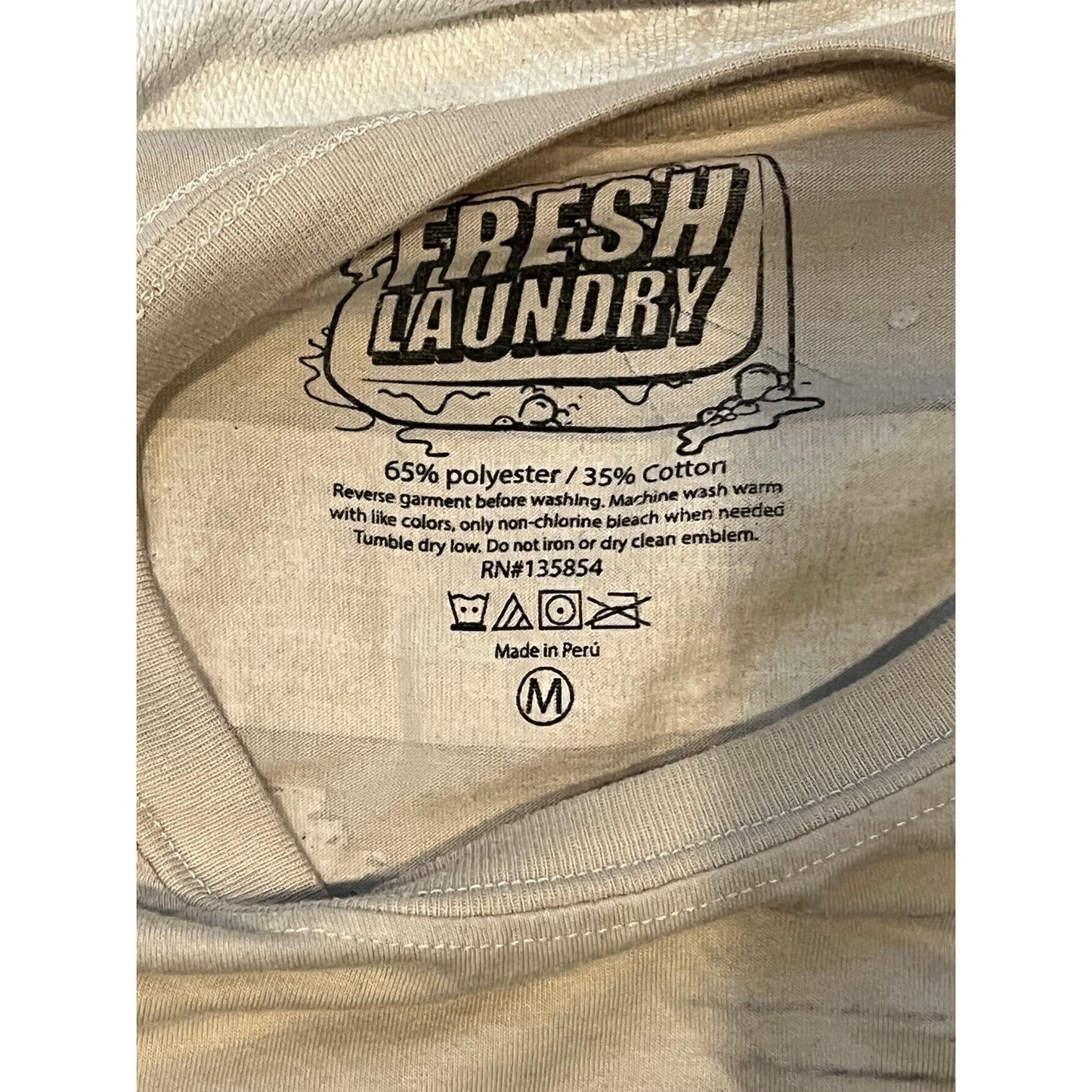 T-shirt XL beige Fresh Laundry Savage All Day Everyday pour homme