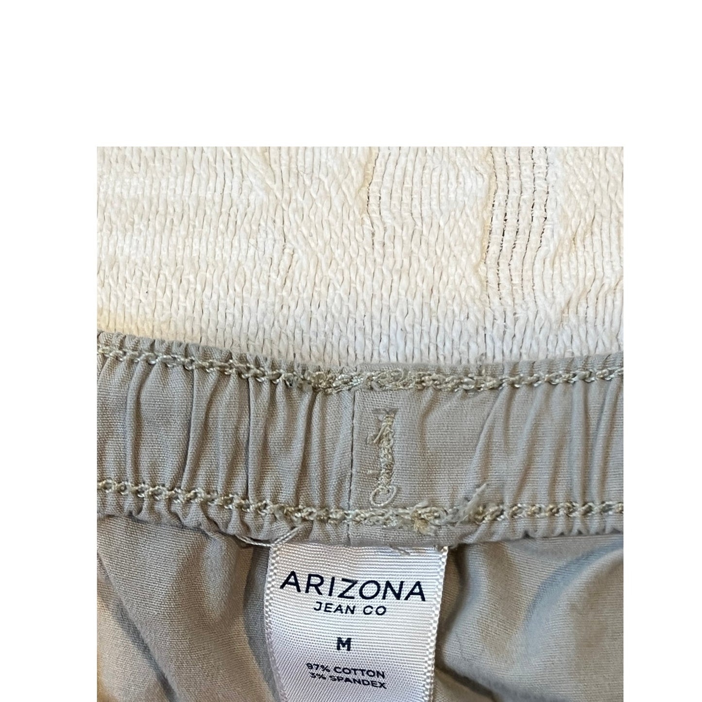 Arizona Jeans Co Beige Relaxed Fit Jogger Pants Mens Med