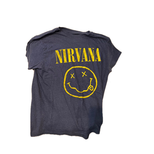 Nirvana Smiley T-Shirt, Men's XL