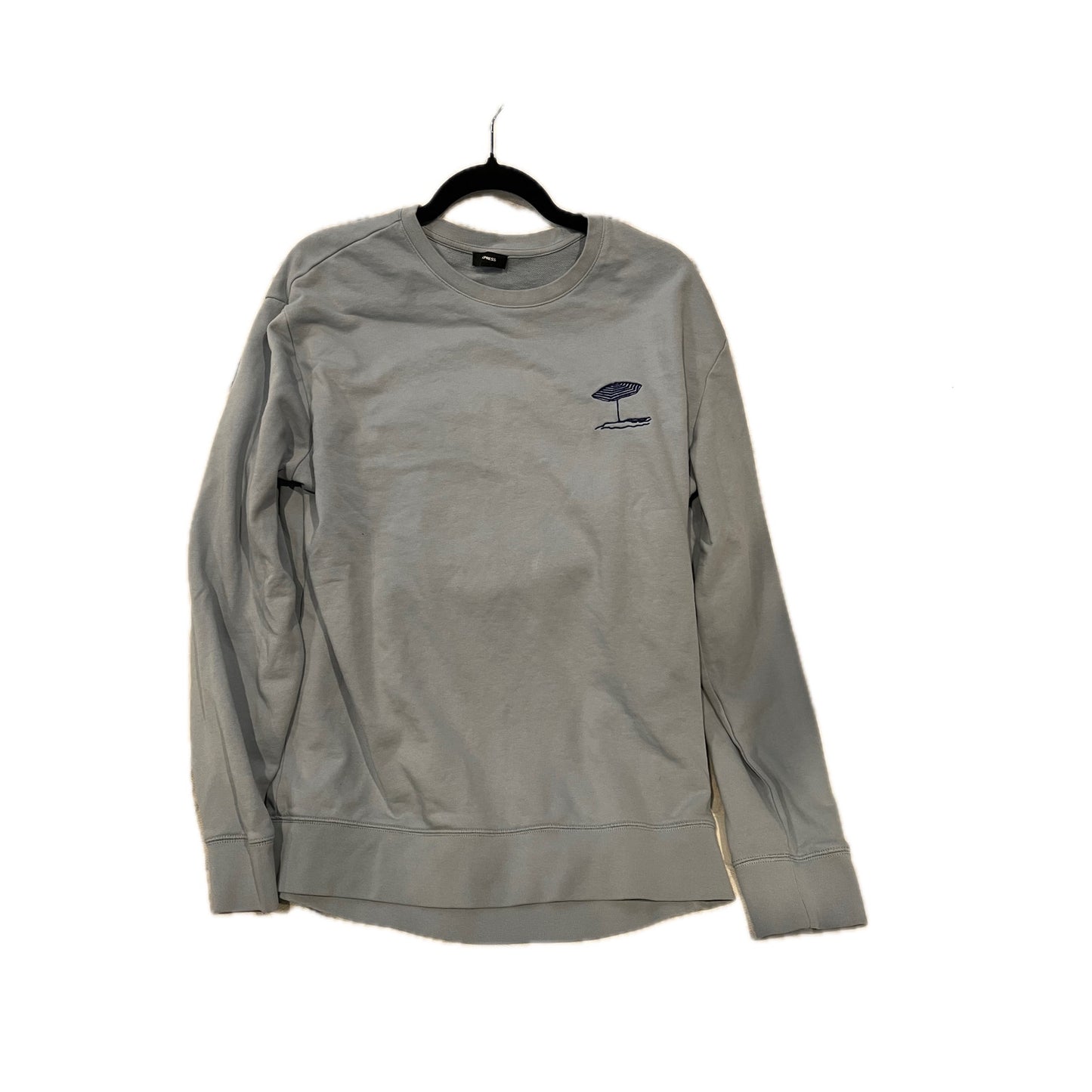 Sudadera Express Cuello Redondo Gris Suave Hombre L