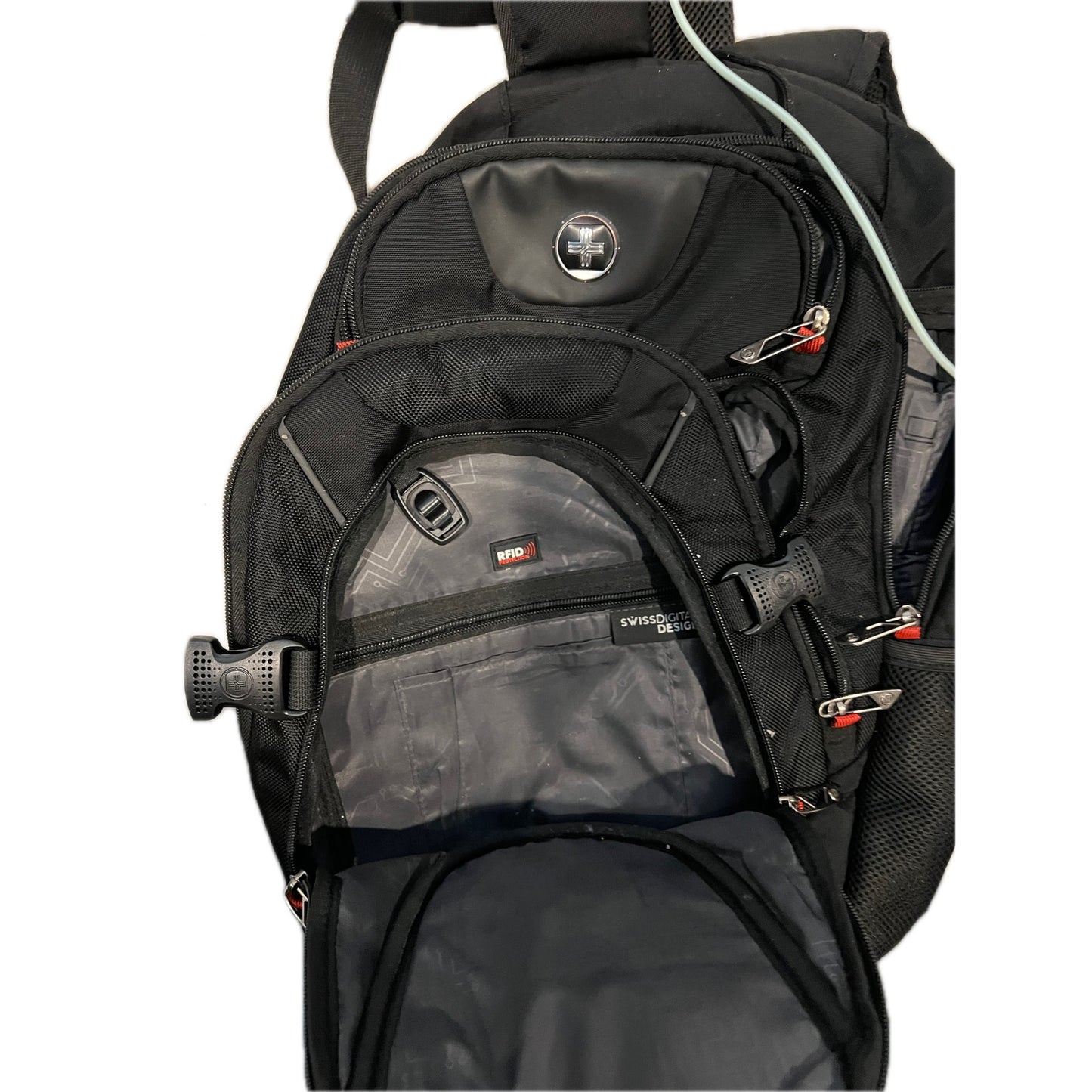Swissdigital Design Laptop Backpack USB Charging Port 31 L