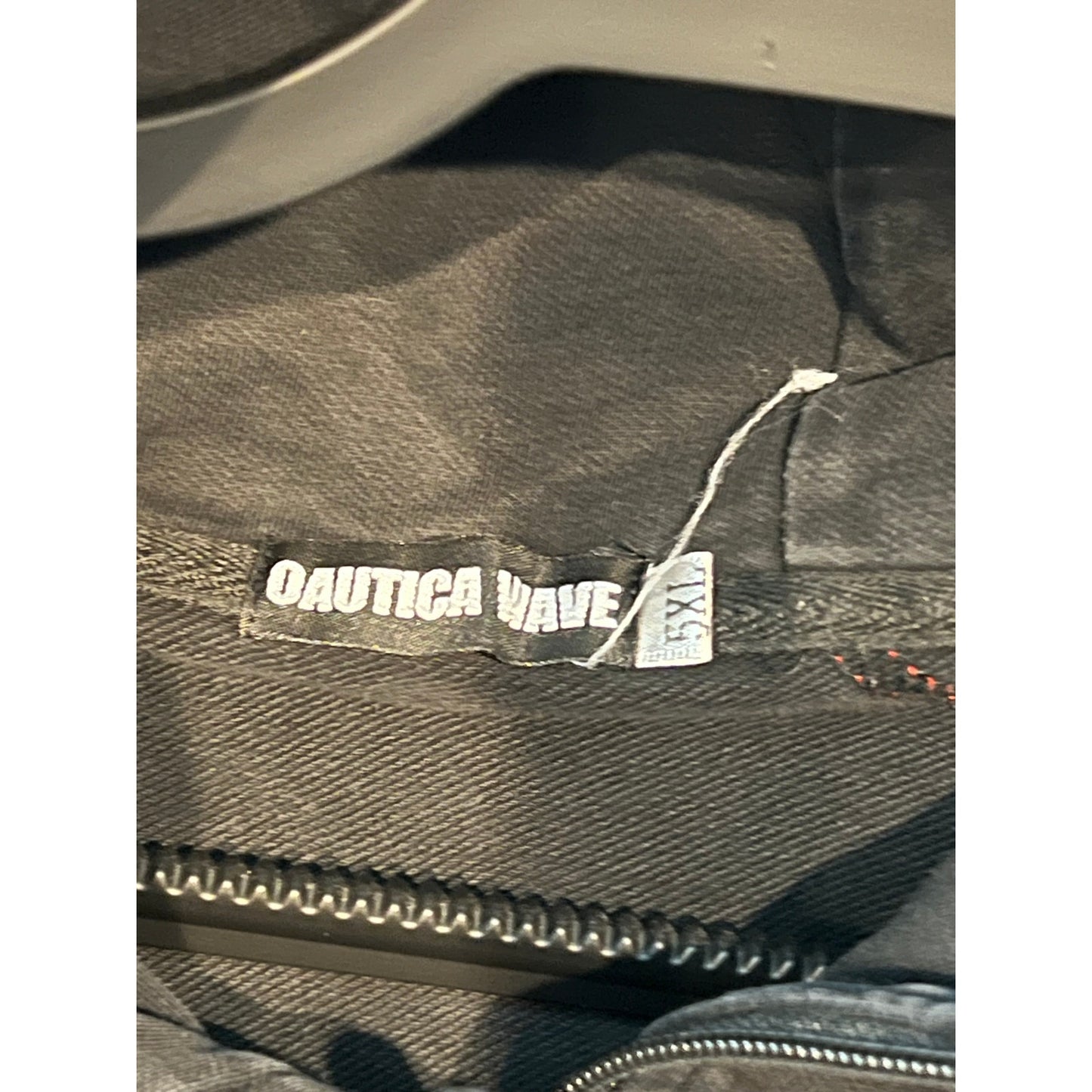 Oautica Wave Sweat à Capuche Zippé Noir Rouge Homme 5XL