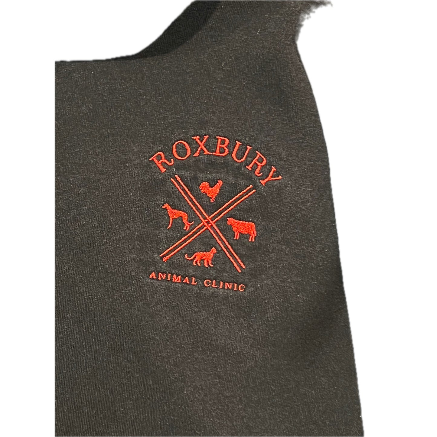 Sudadera con capucha Jerzees Roxbury Animal Clinic para hombre, talla L