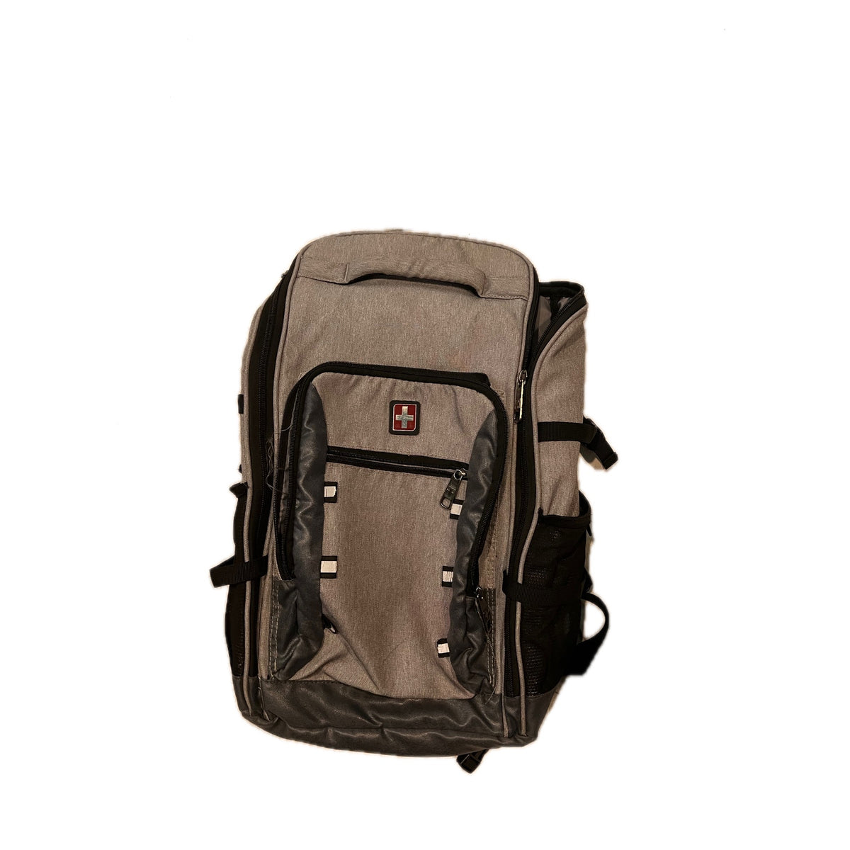 Swiss Tech Gray Black Backpack Travel Padded Laptop