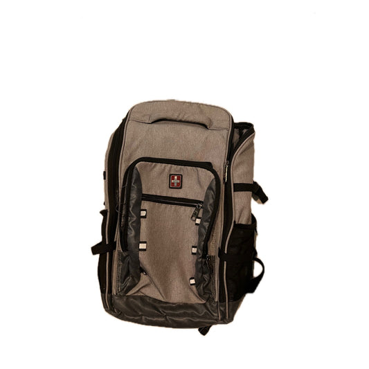 Swiss Tech Gray Black Backpack Travel Padded Laptop