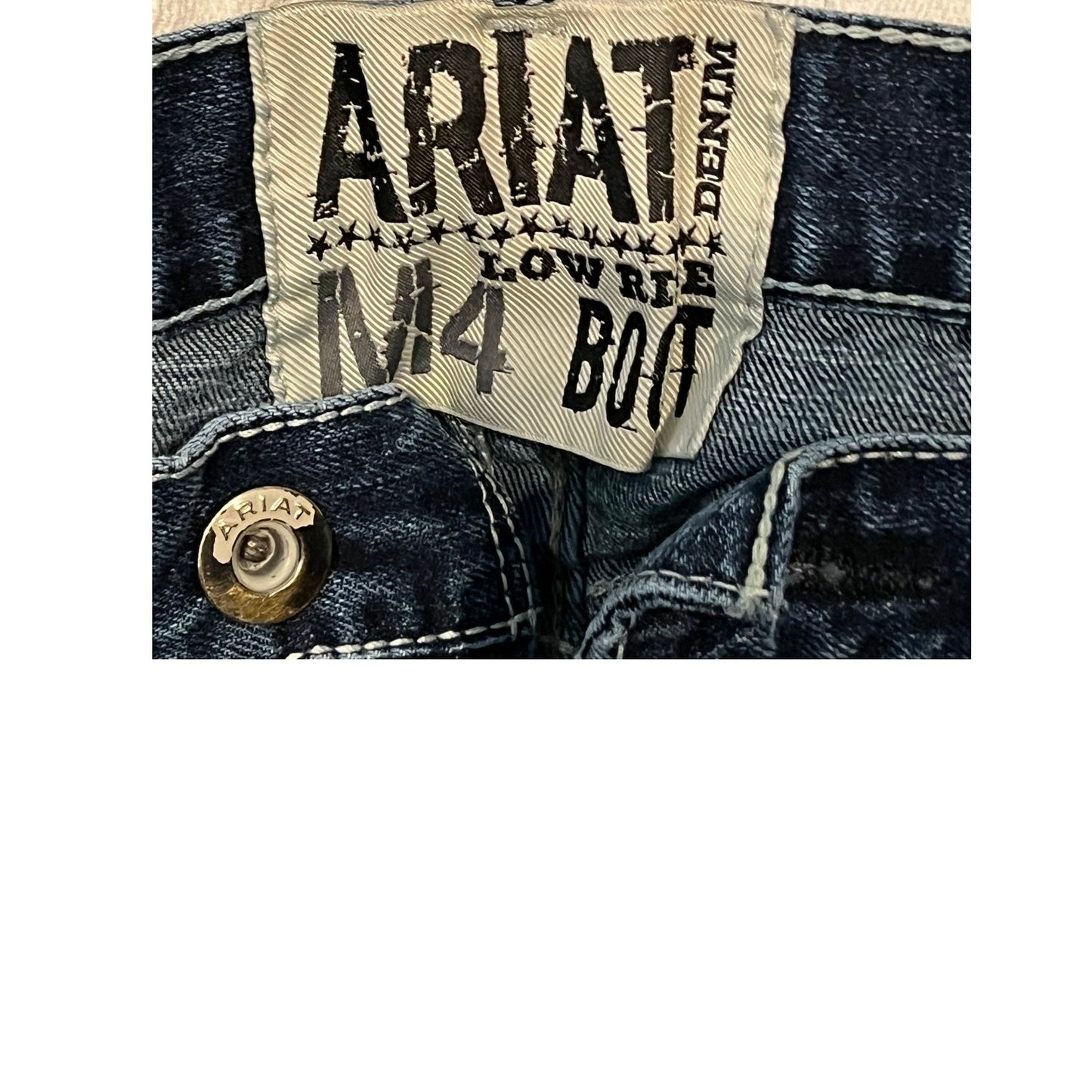 Ariat Rebar M4 Low Rise Boot Leg Blue Jeans Mens 32x30