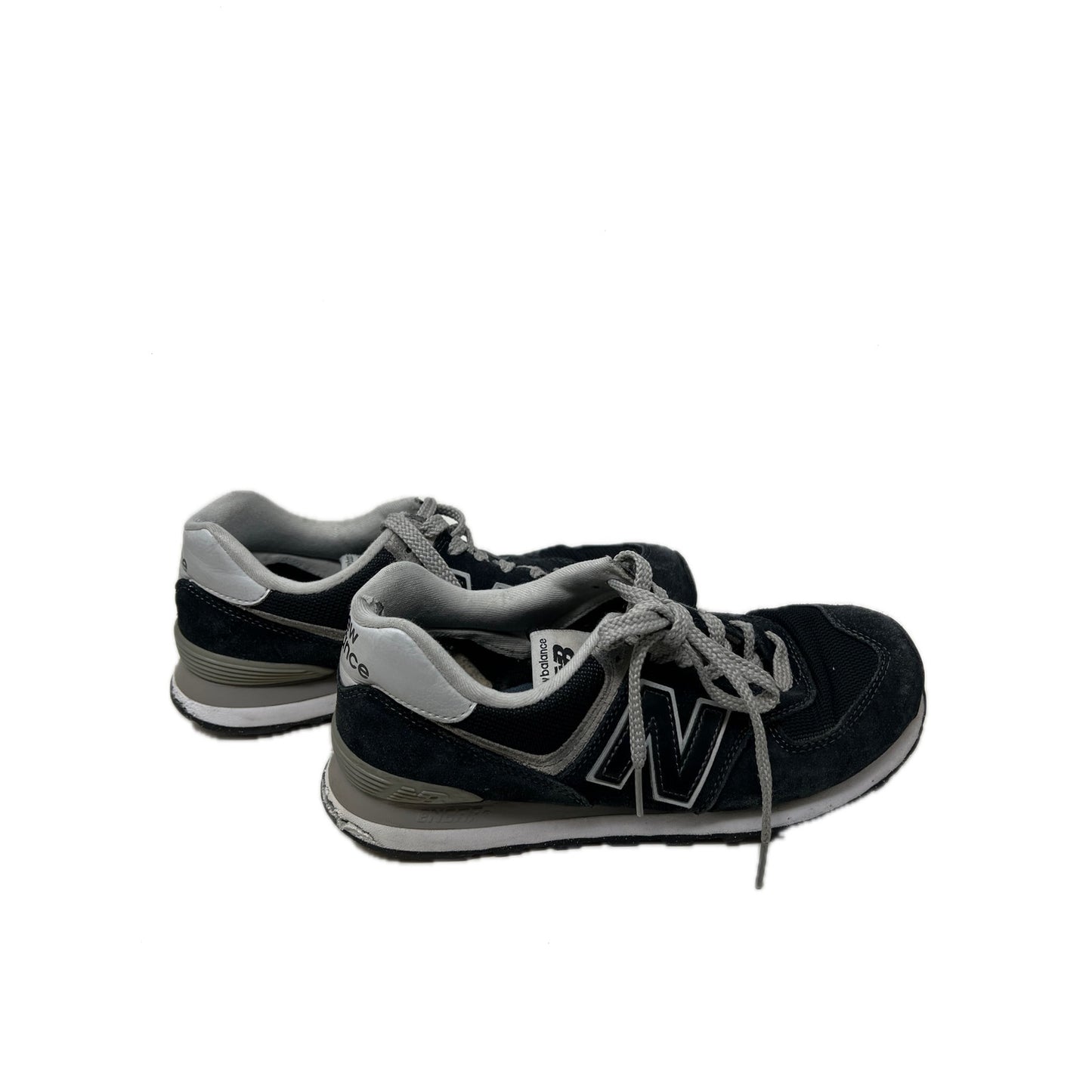 New Balance 574 Baskets Noires Grises Unisexe Homme 8 Femme 9.5