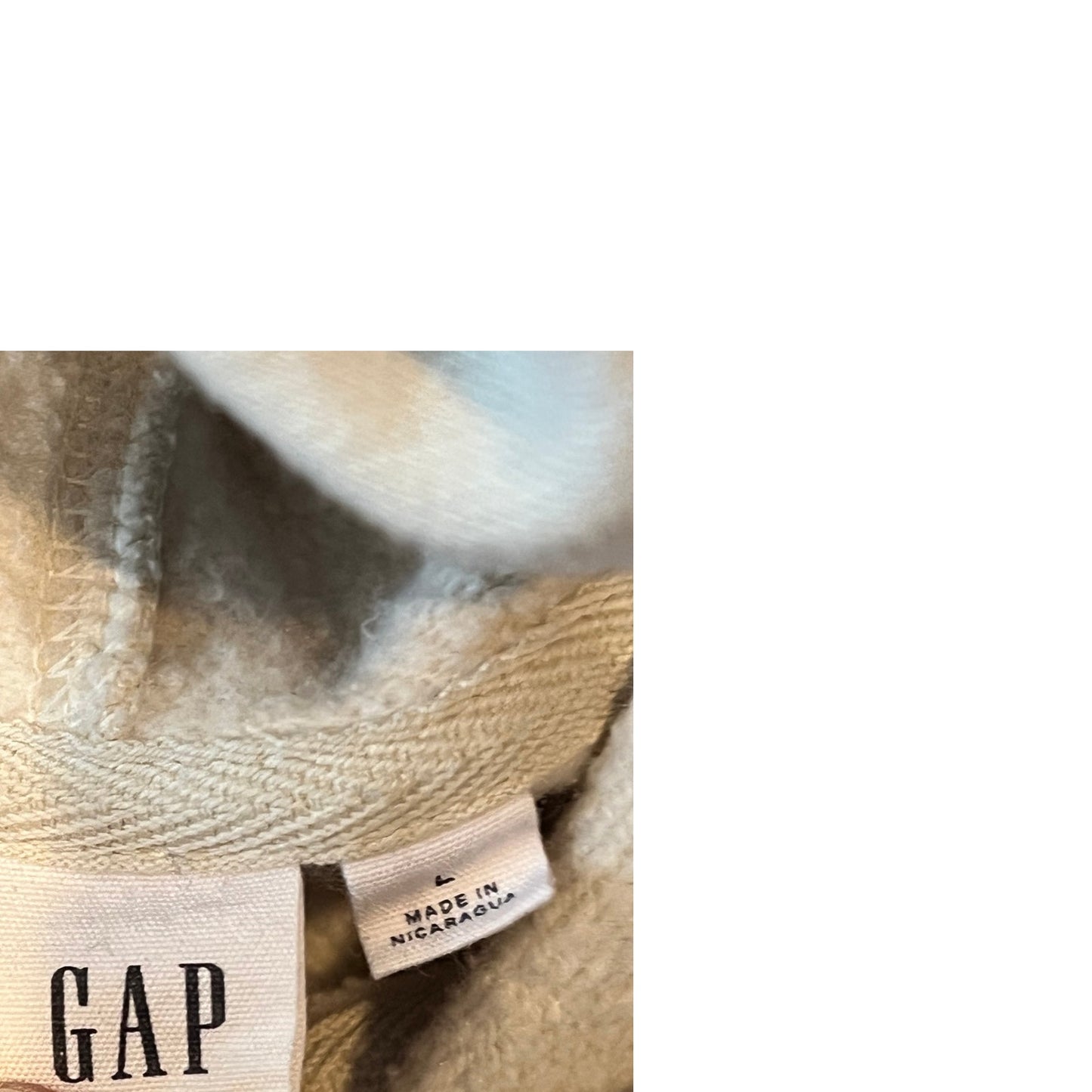 Le Gap Crème Blanc Sweat à Capuche Entièrement Zippé Femme L
