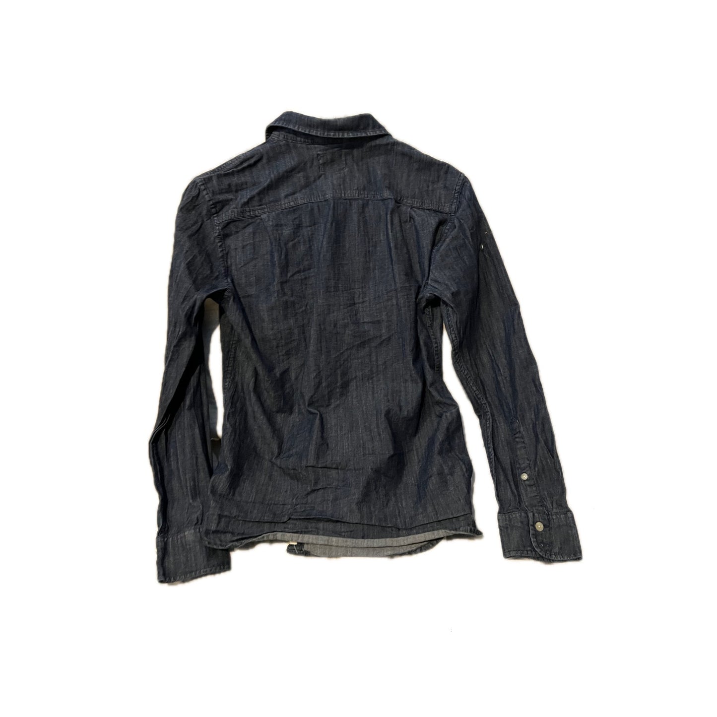 Camisa vaquera de manga larga con botones Mutual Weave, azul, talla S