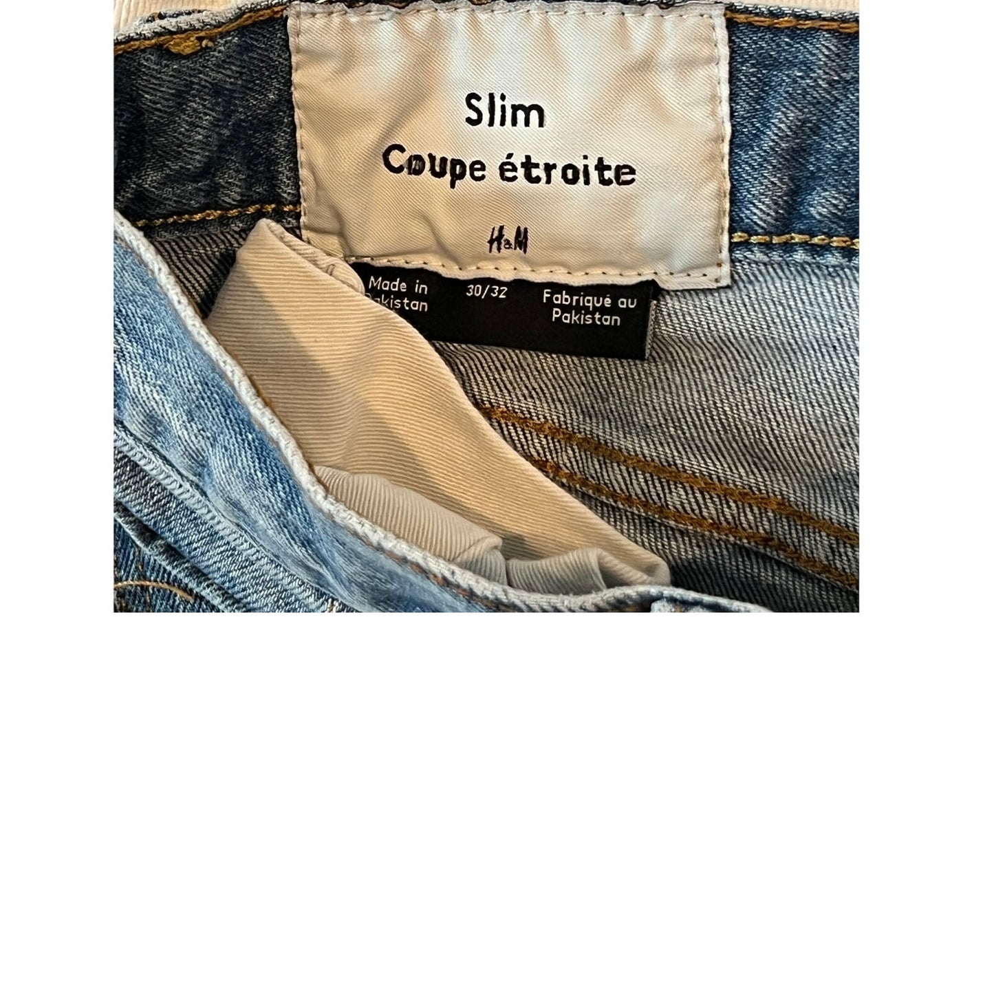 Jean slim H&M bleu Homme 30x32