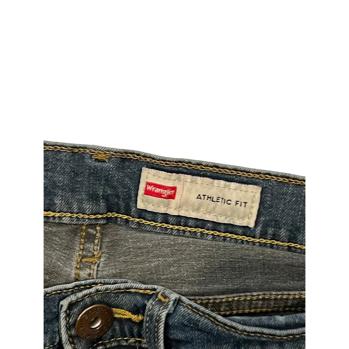 Wrangler Athletic Fit Blue Jeans Mens 28x28