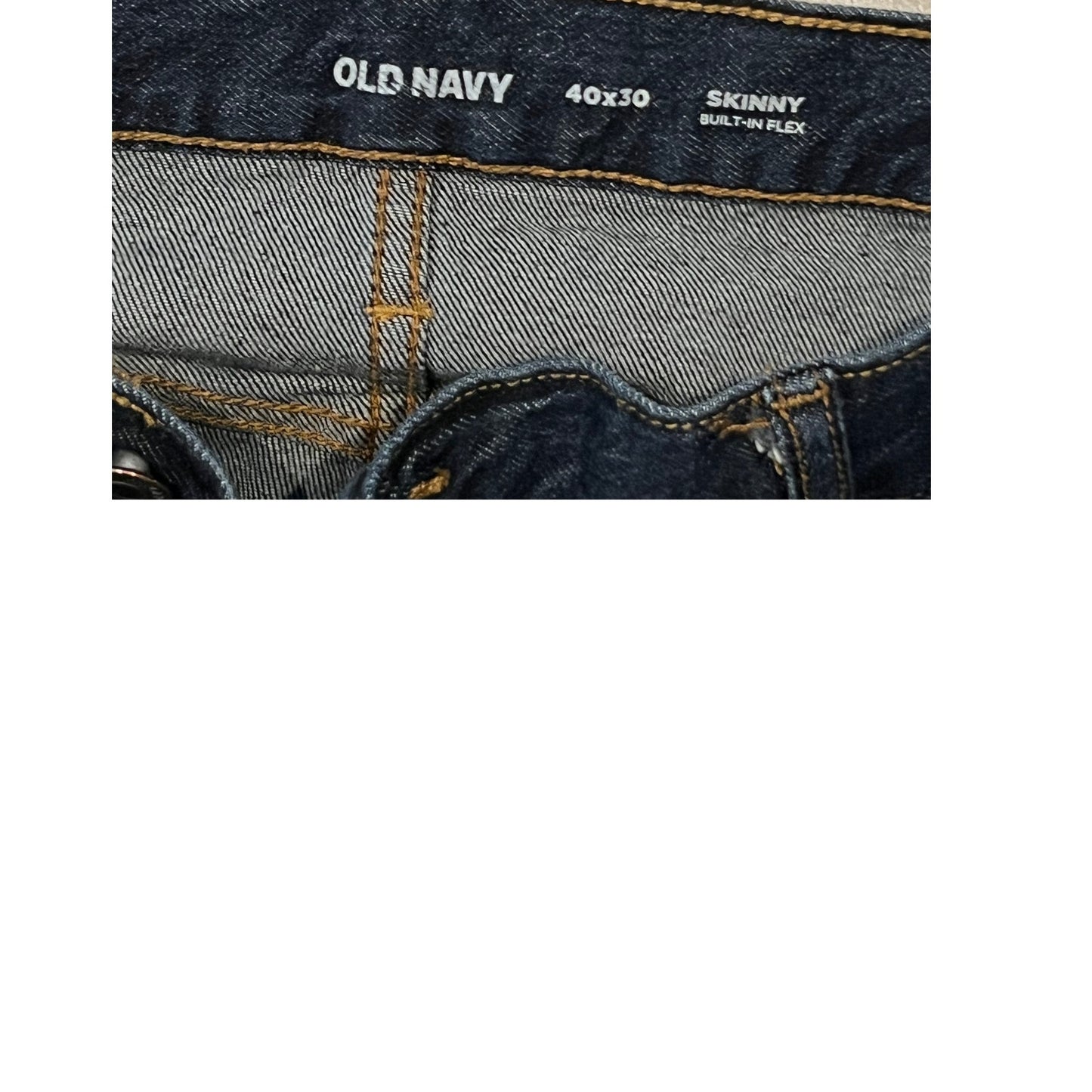 Old Navy Skinny Fit Blue Jeans Mens 40x30
