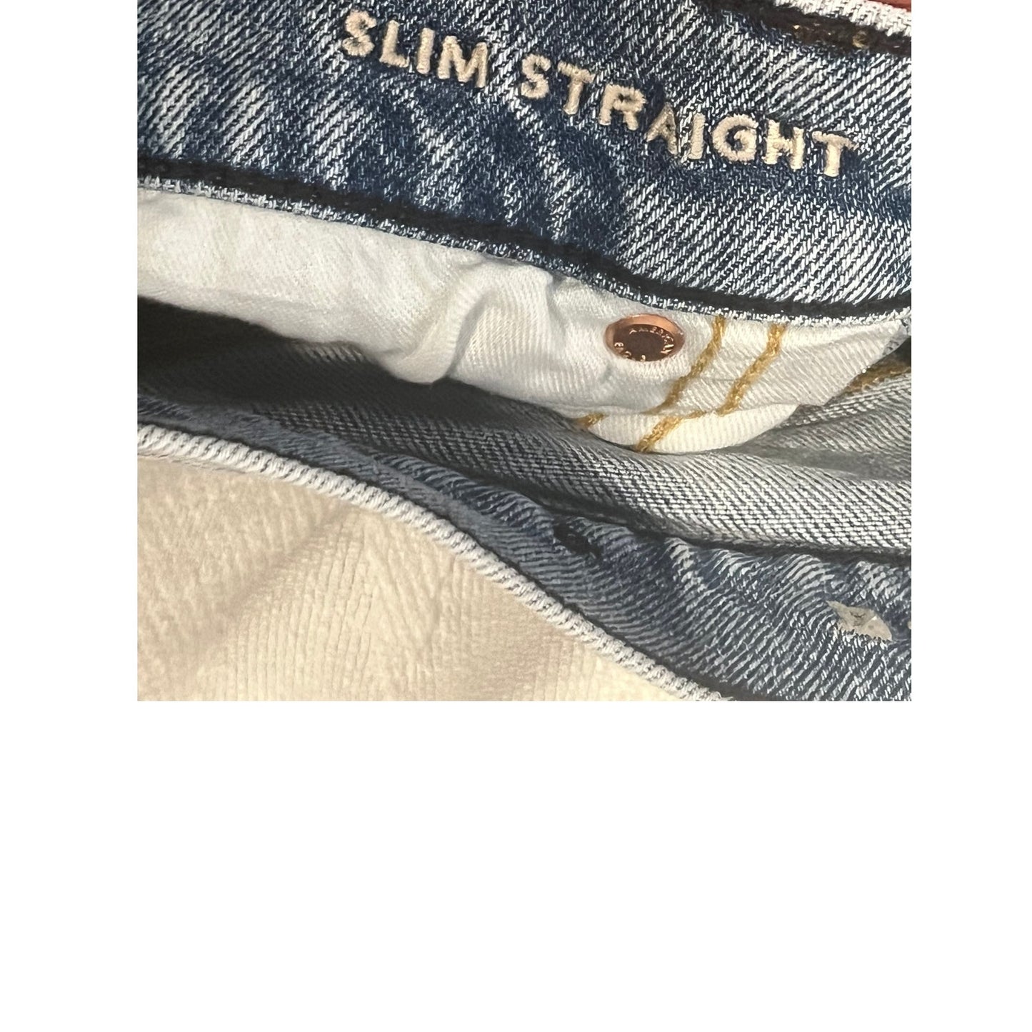 Jean coupe droite ajustée American Eagle homme 32x30