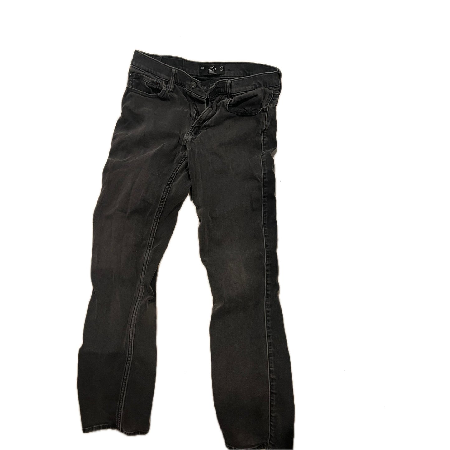 Hollister Slim Straight Black Jeans Mens 32x34