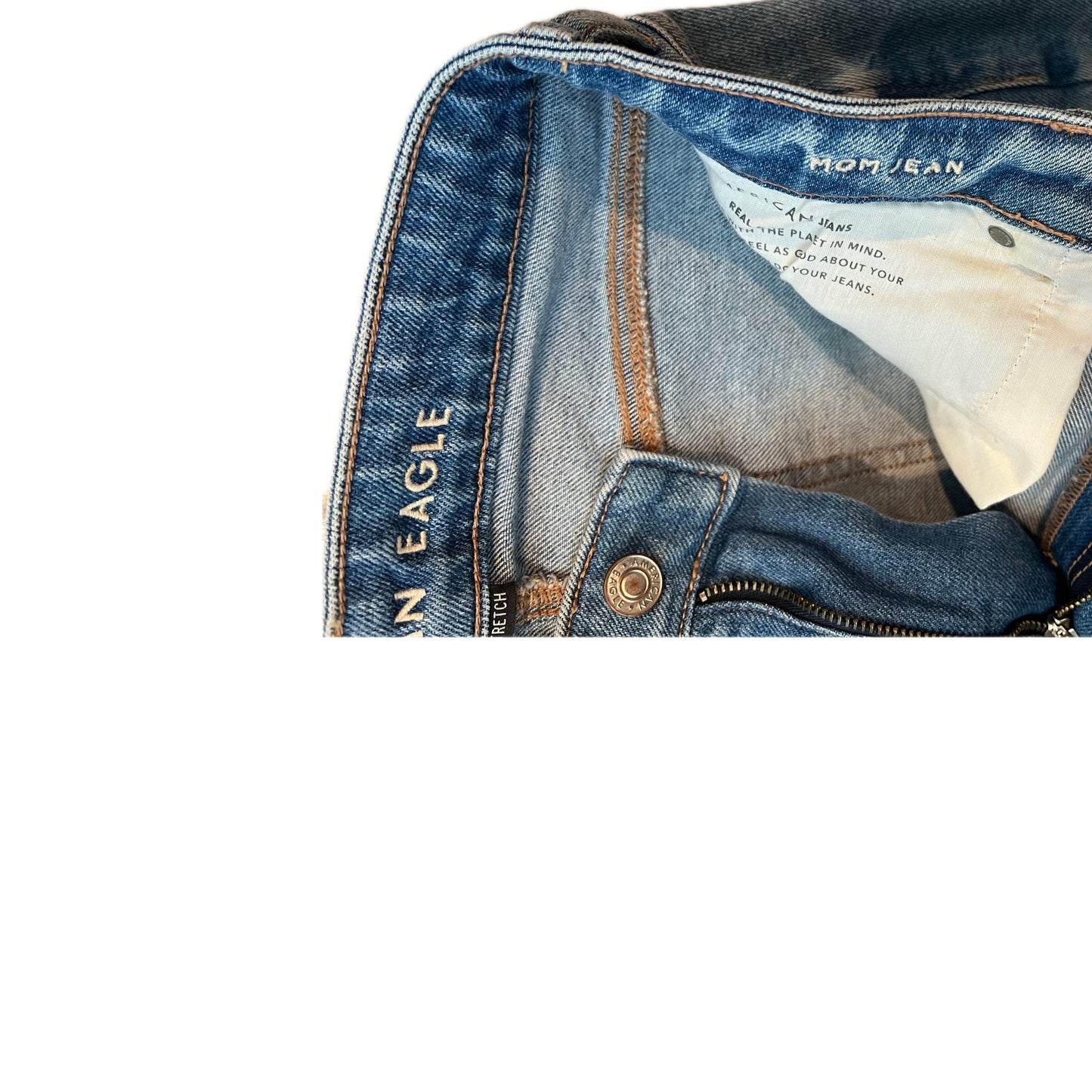 Jean Mom Usé Femme American Eagle Taille 6 (28x25)