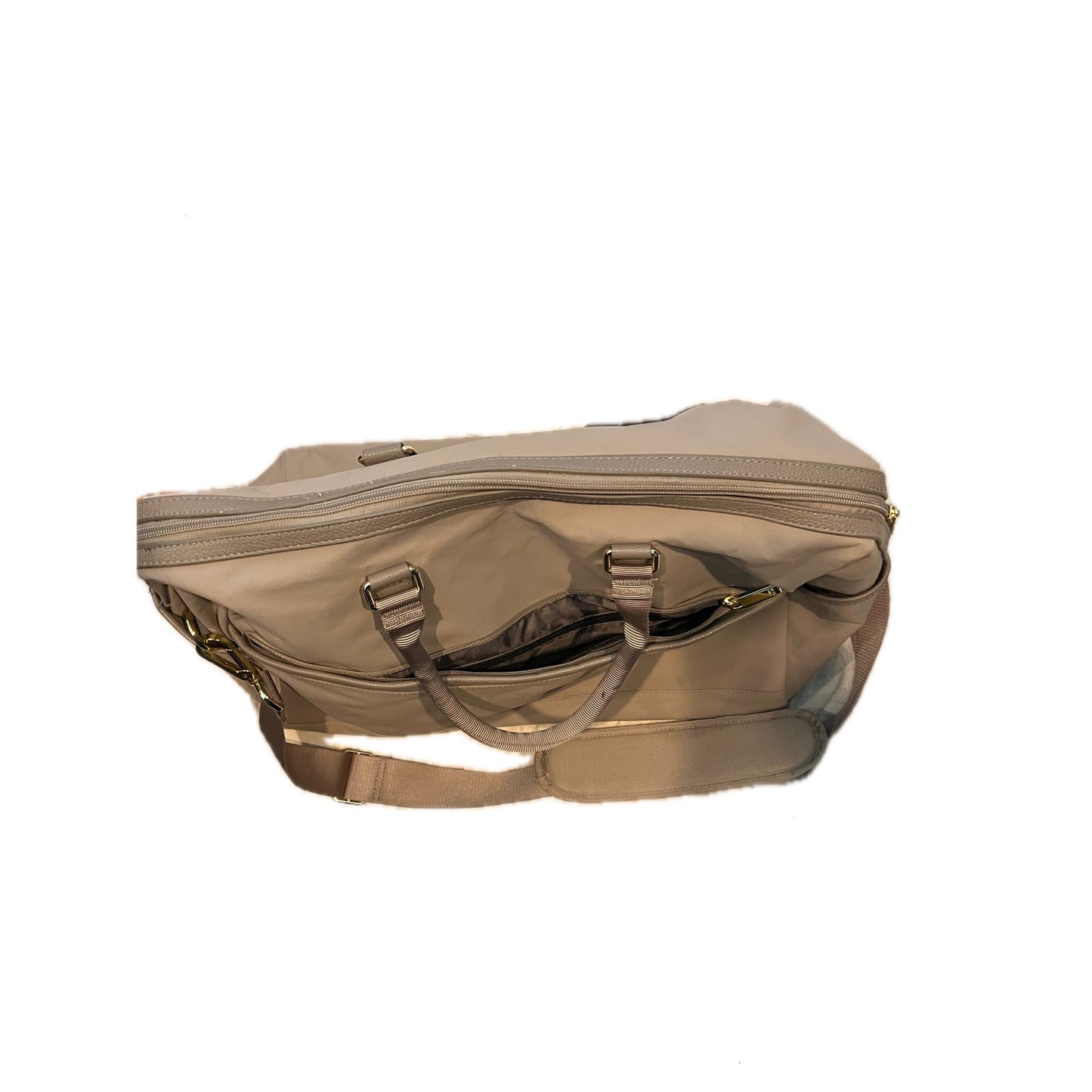 Sac week-end cabine structuré Open Story Signature taupe