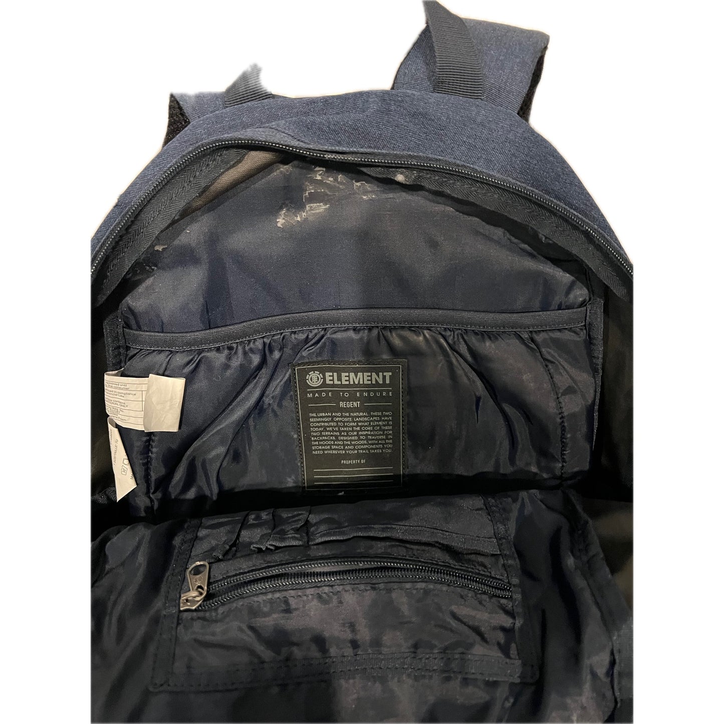 Element Regent backpack in eclipse heather blue color