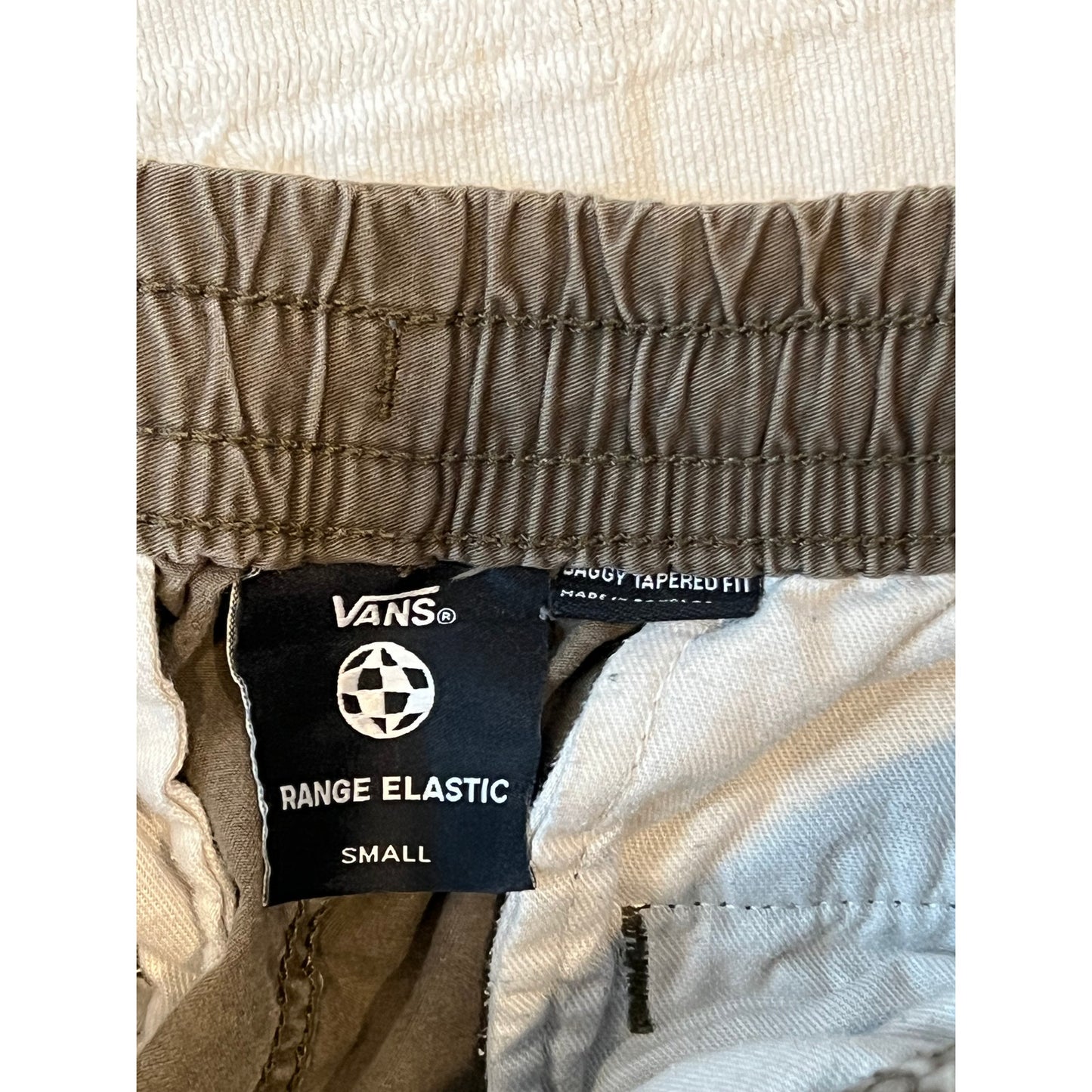 Vans Baggy Tapered Range Elastic Cuffed Leg Joggers Mens Sm