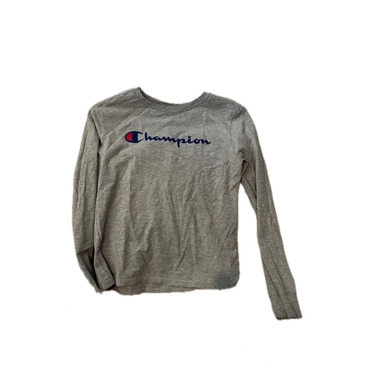 Champion Gray Long Sleeve Shirt Mens Small