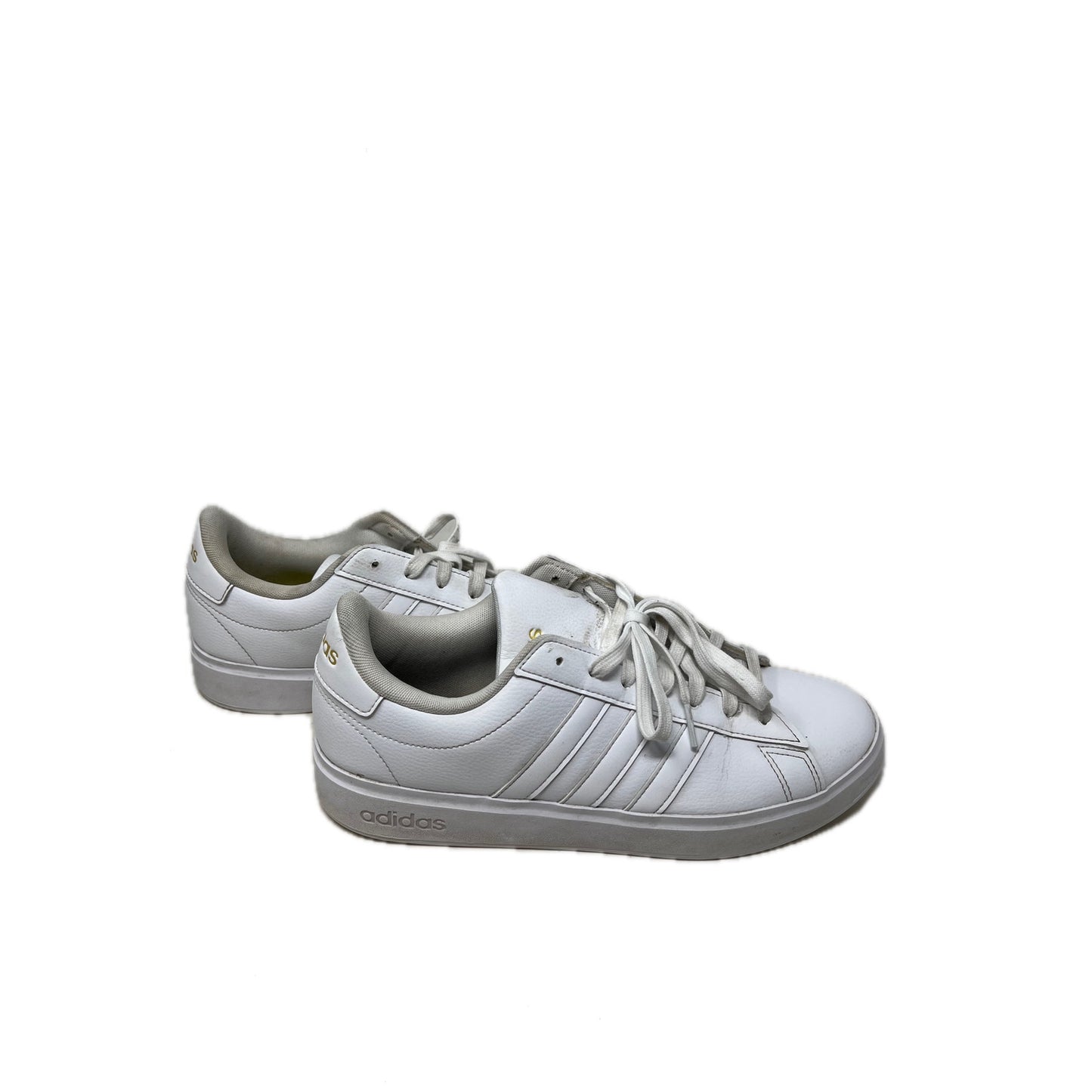 adidas Grand Court 2.0 Cloud White Gold Metallic Womens 11