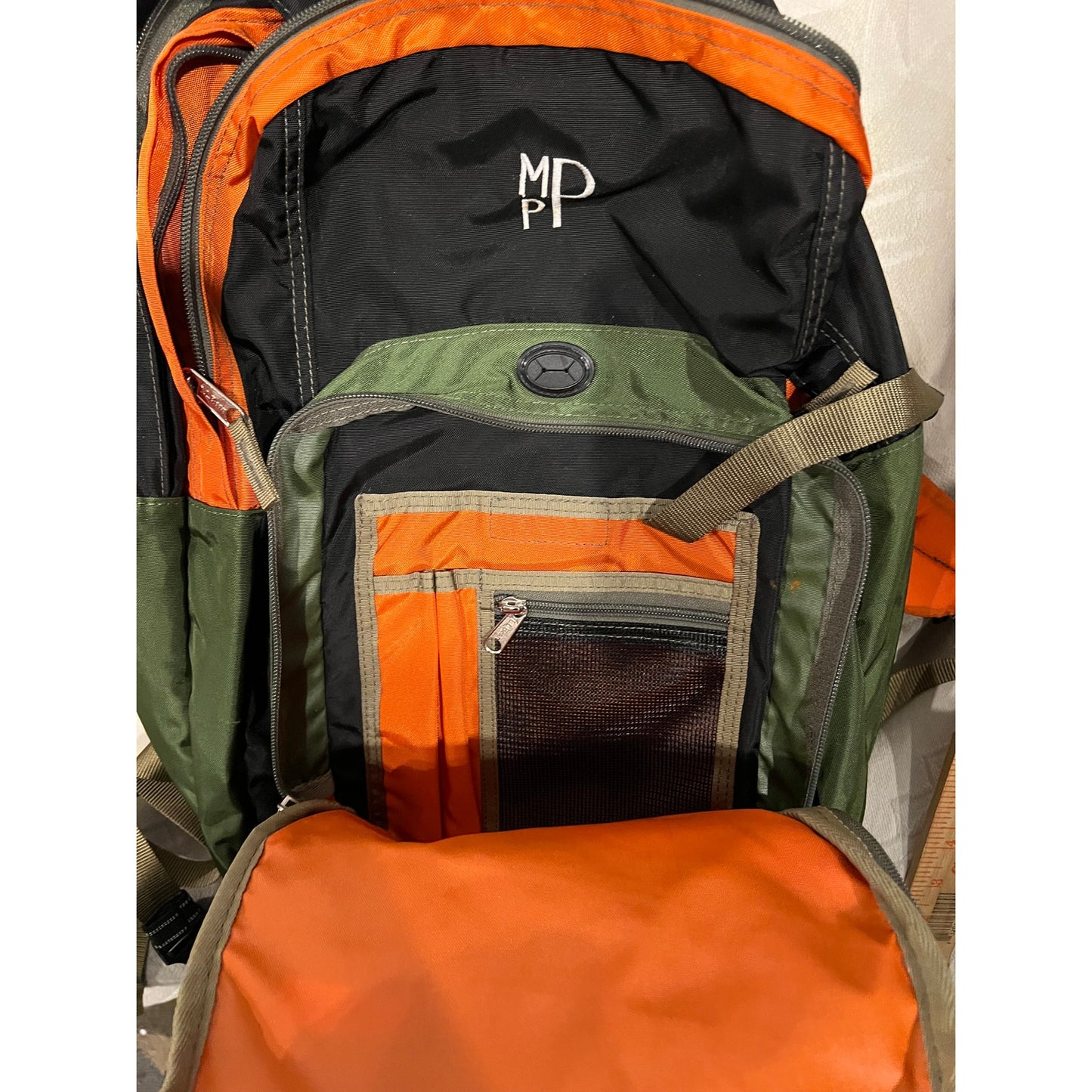 LL Bean Green Orange Black 31L Backpack