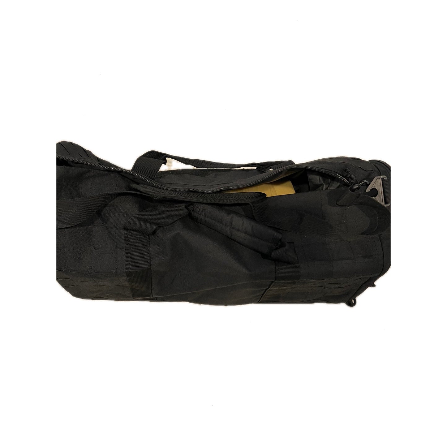 XL Tactical Canvas Black Duffel 22"x12"x10"