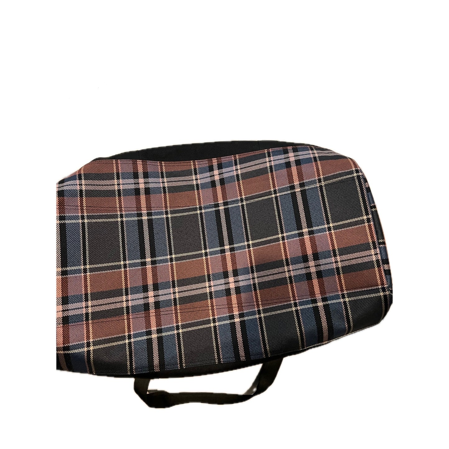 Herschel Black w Plaid bottom Duffel Bag 40L