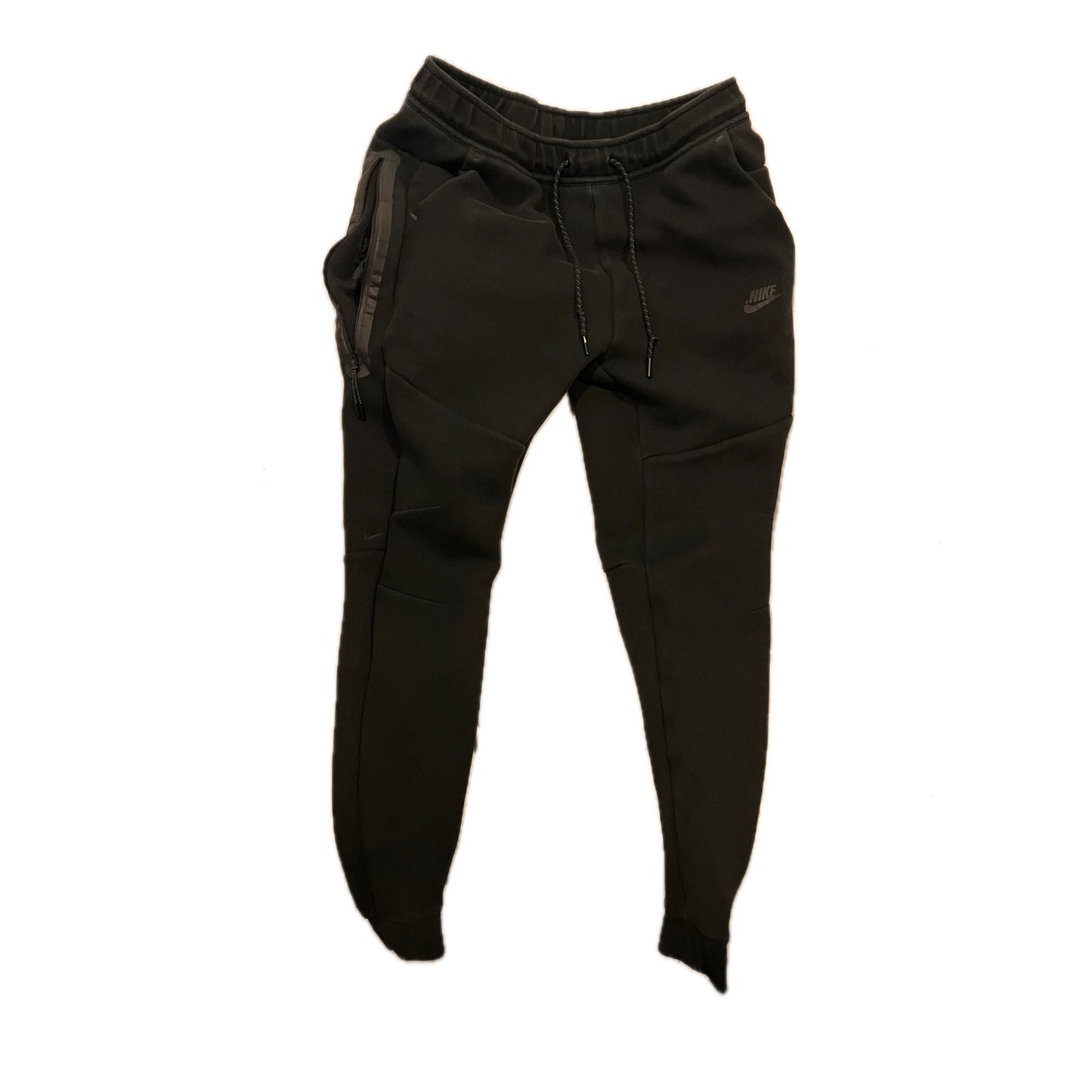 Nike Black Cuffed Ankle Sweatpants Joggers Mens Med
