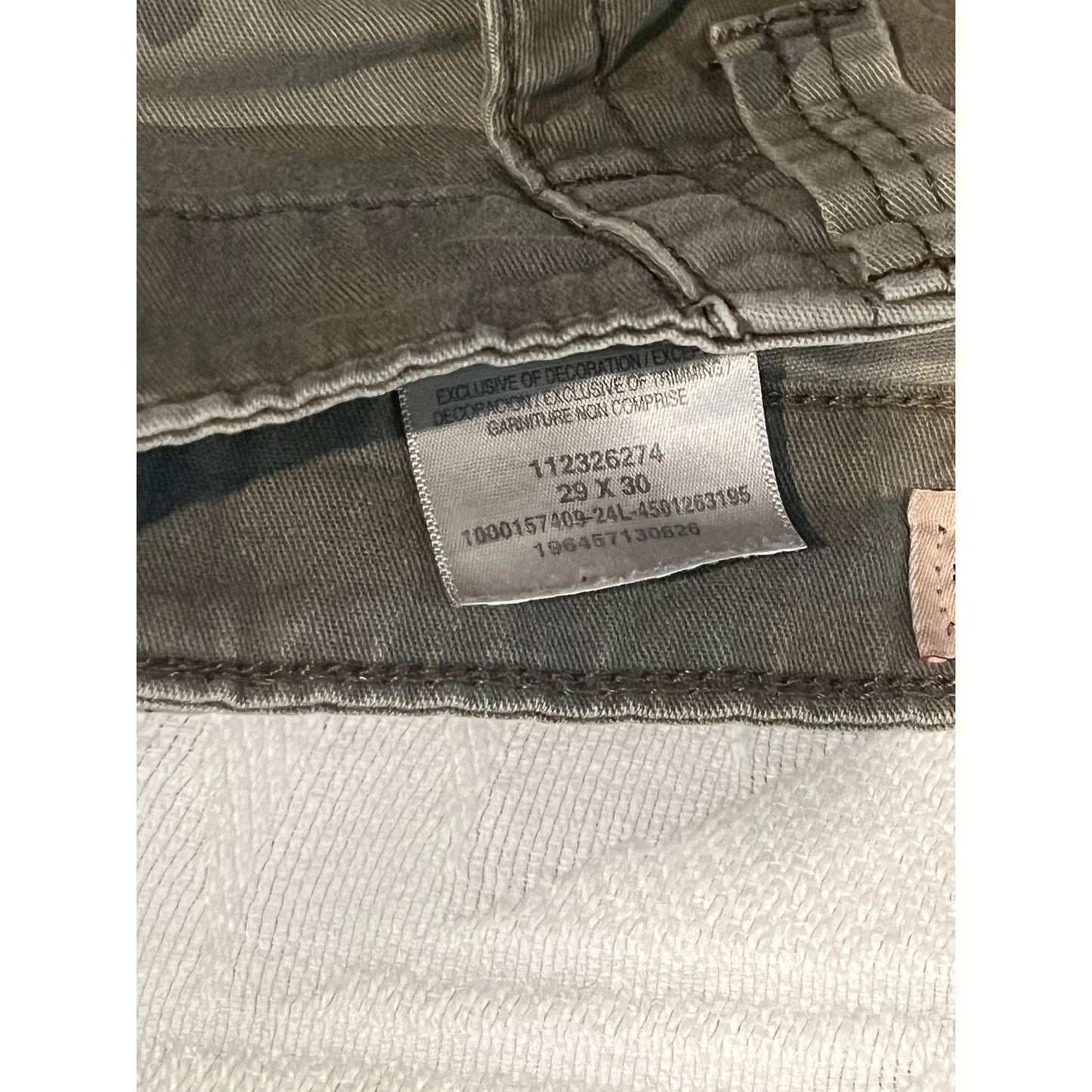 Wrangler Green Camo Cargo Tactical Pants Mens 29x30
